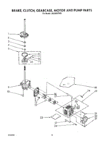 06 - Brake, Clutch, Gearcase, Motor And Pump parts for Whirlpool Washer LA9300XTN0 from AppliancePartsPros.com