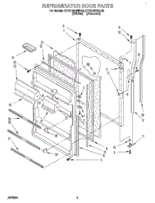 06 - Refrigerator Door parts for Kitchenaid Refrigerator KTHC18KBWH00 from AppliancePartsPros.com