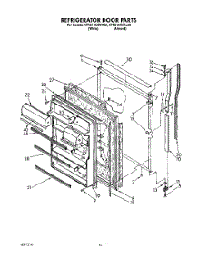 06 - Refrigerator Door parts for Kitchenaid Refrigerator KTRC18KXWH30 from AppliancePartsPros.com