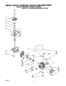 07 - Brake, Clutch, Gearcase, Motor And Pump parts for Whirlpool Washer LSN7233BW0 from AppliancePartsPros.com