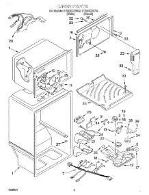 02 - Liner parts for Whirlpool Refrigerator ET22RKXGT03 from AppliancePartsPros.com