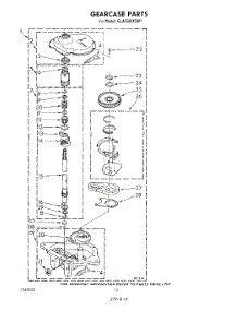 10 - Gearcase parts for Whirlpool Washer GLA5580XSG1 from AppliancePartsPros.com