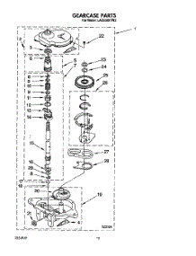 11 - Gearcase parts for Whirlpool Washer LA5558XTW2 from AppliancePartsPros.com