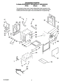 03 - Chassis Parts parts for Maytag Range MGRH865QDW12 from AppliancePartsPros.com