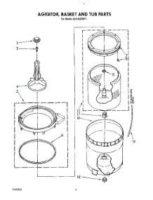 05 - Agitator, Basket And Tub parts for Whirlpool Washer AL4132VW1 from AppliancePartsPros.com