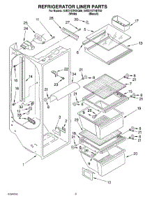 02 - Refrigerator Liner parts for Whirlpool Refrigerator 5VED7GTKKQ00 from AppliancePartsPros.com