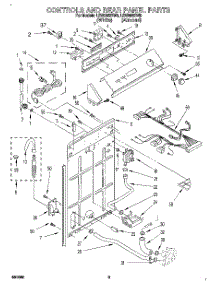 02 - Controls And Rear Panel parts for Whirlpool Washer LSV9355BN0 from AppliancePartsPros.com