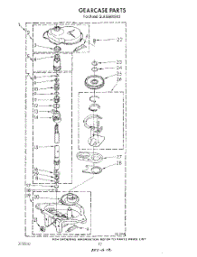 10 - Gearcase parts for Whirlpool Washer GLA5580XSN2 from AppliancePartsPros.com