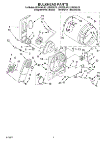 03 - Section parts for Whirlpool Dryer LER5636LT0 from AppliancePartsPros.com