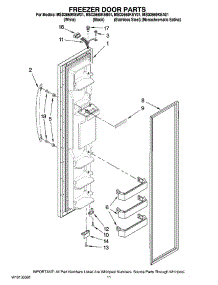 07 - Freezer Door Parts parts for Maytag Refrigerator MSD2669KEB01 from AppliancePartsPros.com