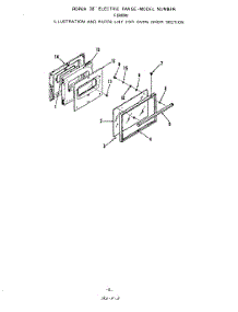 05 - Oven Door parts for Whirlpool Range F5808W0 from AppliancePartsPros.com