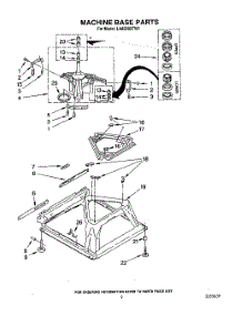 08 - Machine Base parts for Whirlpool Washer LA6300XTM1 from AppliancePartsPros.com