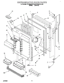 07 - Refrigerator Door parts for Kitchenaid Refrigerator KTRS22QAWH03 from AppliancePartsPros.com