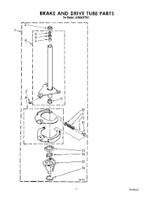 10 - Brake And Drive Tube parts for Whirlpool Washer LA5430XTN1 from AppliancePartsPros.com