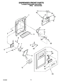 08 - Dispenser Front Parts parts for Whirlpool Refrigerator ID5GFGXRQ00 from AppliancePartsPros.com