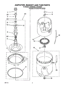 04 - Agitator, Basket And Tub parts for Whirlpool Washer LSE9355BZ0 from AppliancePartsPros.com