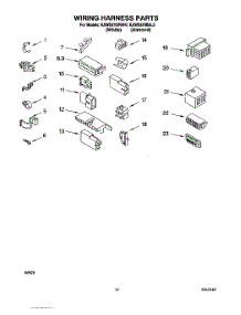 08 - Wiring Harness parts for Kitchenaid Washer KAWE670BWH0 from AppliancePartsPros.com