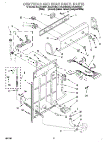 02 - Controls And Rear Panel parts for Whirlpool Washer RAL5144BQ1 from AppliancePartsPros.com