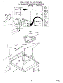 06 - Machine Base parts for Whirlpool Washer LSP6244BW0 from AppliancePartsPros.com