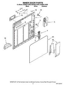 02 - Inner Door Parts parts for Maytag Dishwasher MDB4621AWB0 from AppliancePartsPros.com