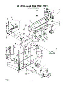 03 - Controls And Rear Panel parts for Whirlpool Washer LA7000XTW1 from AppliancePartsPros.com