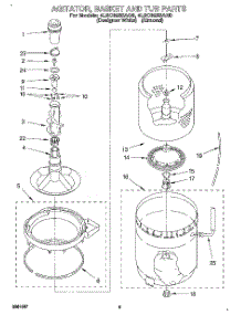 04 - Agitator, Basket And Tub parts for Whirlpool Washer 4LSC9255AQ0 from AppliancePartsPros.com