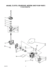 06 - Brake, Clutch, Gearcase, Motor And Pump parts for Whirlpool Washer 6LA6300XYW0 from AppliancePartsPros.com