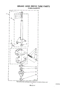 09 - Brake And Drive Tube parts for Whirlpool Washer 6LA6300XTN1 from AppliancePartsPros.com