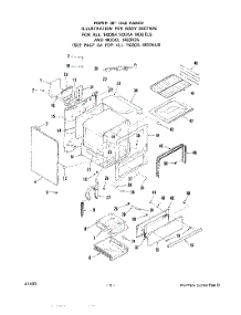 05 - Section parts for Whirlpool Range 1433W2A from AppliancePartsPros.com