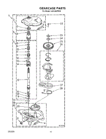 10 - Gearcase parts for Whirlpool Washer LA9100XTM0 from AppliancePartsPros.com