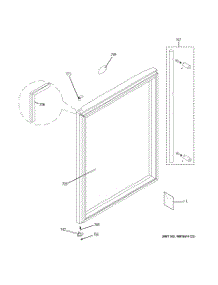 04 - Refrigerator Door Parts parts for Whirlpool Refrigerator CT21GKXRT02 from AppliancePartsPros.com
