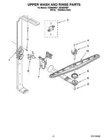 10 - Upper Wash And Rinse Parts parts for Whirlpool Dishwasher IUD8000RQ7 from AppliancePartsPros.com