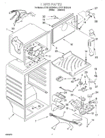 05 - Liner parts for Kitchenaid Refrigerator KTHD18KEWH01 from AppliancePartsPros.com