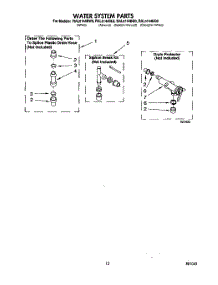10 - Water System parts for Whirlpool Washer RAL5144BQ0 from AppliancePartsPros.com