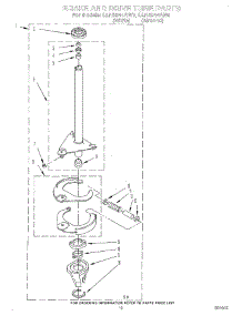 08 - Brake And Drive Tube parts for Whirlpool Washer LLN8244AW0 from AppliancePartsPros.com