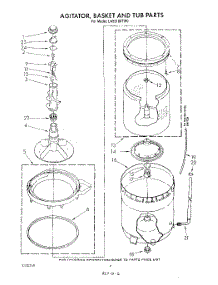 04 - Agitator, Basket And Tub parts for Whirlpool Washer LA5510XTF0 from AppliancePartsPros.com