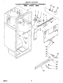 02 - Liner parts for Kitchenaid Refrigerator KTRS22QDBL01 from AppliancePartsPros.com