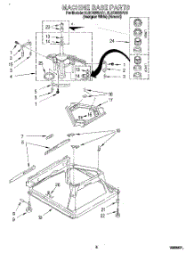 06 - Machine Base parts for Whirlpool Washer 6LSC9255AW1 from AppliancePartsPros.com