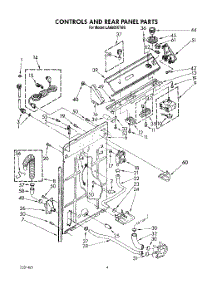 03 - Controls And Rear Panel parts for Whirlpool Washer LA8800XTW0 from AppliancePartsPros.com