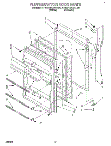 06 - Refrigerator Door parts for Kitchenaid Refrigerator KTRD18KXWH30 from AppliancePartsPros.com