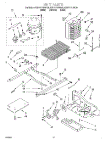 11 - Unit parts for Kitchenaid Refrigerator KSRP27QDBL00 from AppliancePartsPros.com