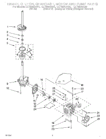 06 - Brake, Clutch, Gearcase, Motor And Pump parts for Whirlpool Washer LLT8244AW0 from AppliancePartsPros.com