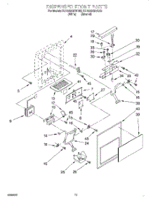 08 - Dispenser Front parts for Kitchenaid Refrigerator KSRS22QDWH02 from AppliancePartsPros.com
