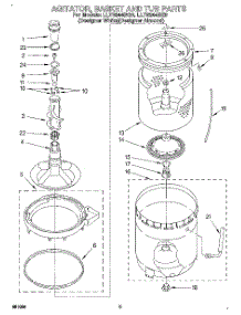 04 - Agitator, Basket And Tub parts for Whirlpool Washer LLT8244BZ0 from AppliancePartsPros.com