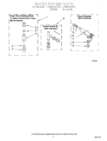10 - Water System parts for Whirlpool Washer LLN8244AW0 from AppliancePartsPros.com