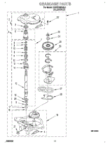 09 - Gearcase parts for Kitchenaid Washer KAWE768BAL0 from AppliancePartsPros.com