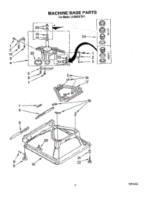 08 - Machine Base parts for Whirlpool Washer LA8800XTN1 from AppliancePartsPros.com