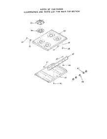 03 - Maintop parts for Whirlpool Range 1463W1A from AppliancePartsPros.com