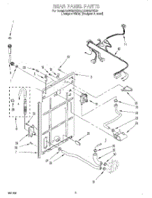 02 - Rear Panel parts for Kitchenaid Washer KAWS977EZ0 from AppliancePartsPros.com