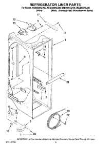 02 - Refrigerator Liner Parts parts for Maytag Refrigerator MSD2669KEB00 from AppliancePartsPros.com